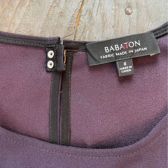 Babaton plum color sleeveless jumpsuit | size 0 - Picture 2 of 10